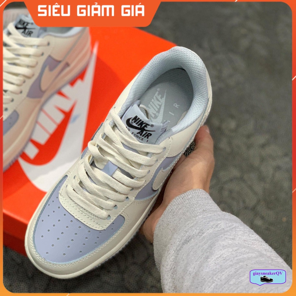 Giày thể thao Air Force 1 AQ4134-405 màu xanh cá tính, hiện đại, êm đẹp dành cho nữ