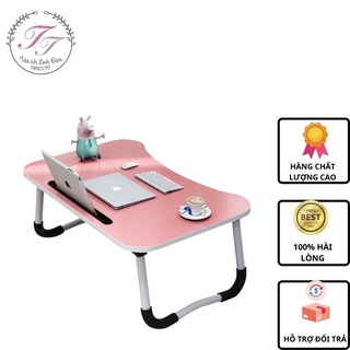 Bàn học làm việc gấp gọn mini thông minh có khe cắm ipad,điện thoại