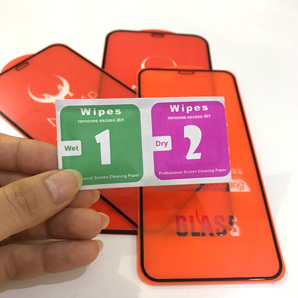 Kính cường lực iPhone X/ XR/ XS/ XS MAX/ 11/ 12/ 13 tràn màn hình chống vỡ chống chói.
