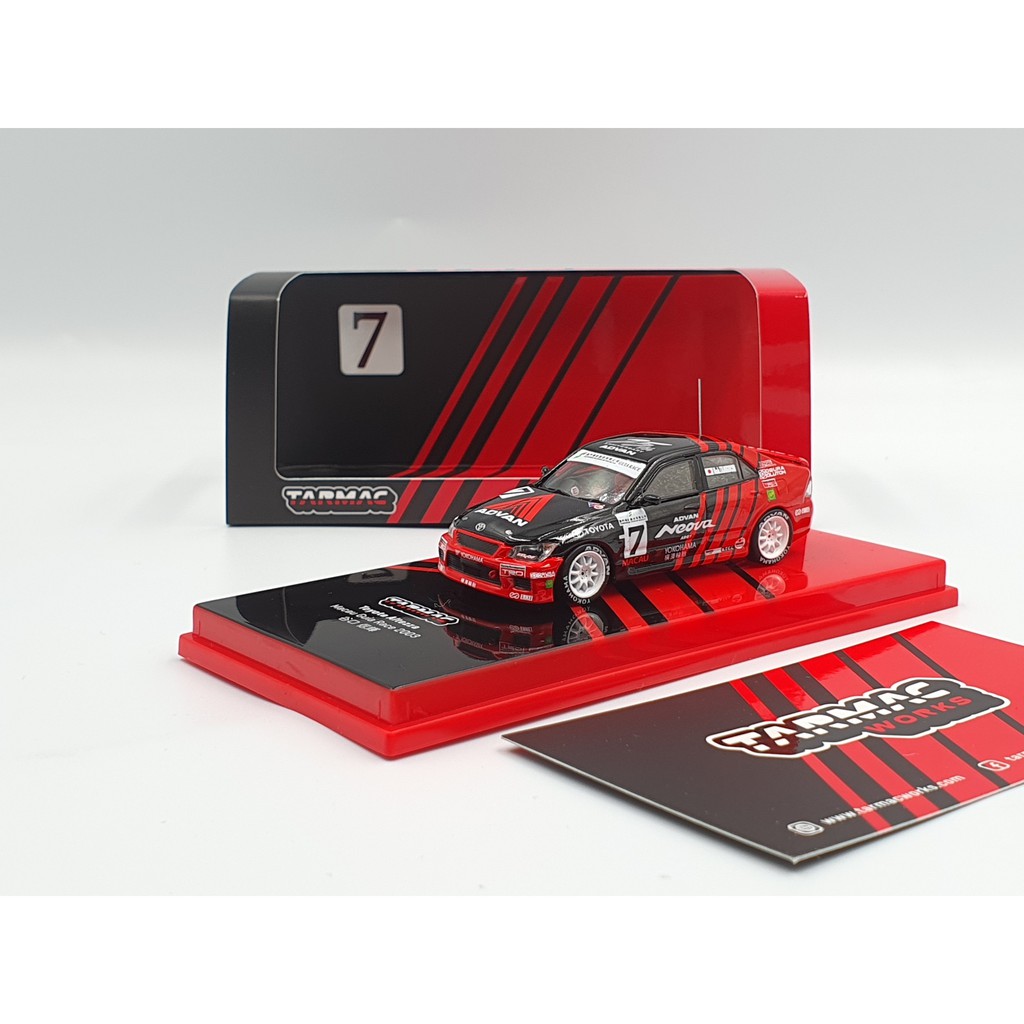 Xe Mô Hình Toyota Altezza Macau Guia Race 2003 Tỉ lệ 1:64 Hãng sản xuất Tarmac Works ( Đỏ Đen )