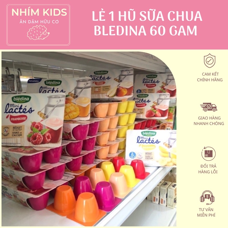 VÁNG SỮA, SỮA CHUA BLEDINA NỘI ĐỊA PHÁP CHO BÉ TỪ 6 THÁNG