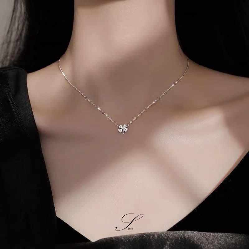 Dây chuyền bạc nữ cỏ 4 lá nhà since [ Bạc 925 ]
