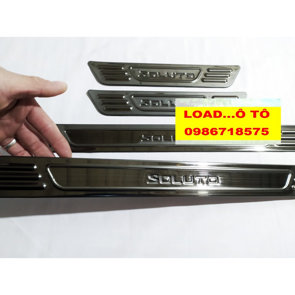 Ốp Bậc Cửa, Nẹp Bước Chân Ngoài KIA Soluto Titan Cao Cấp