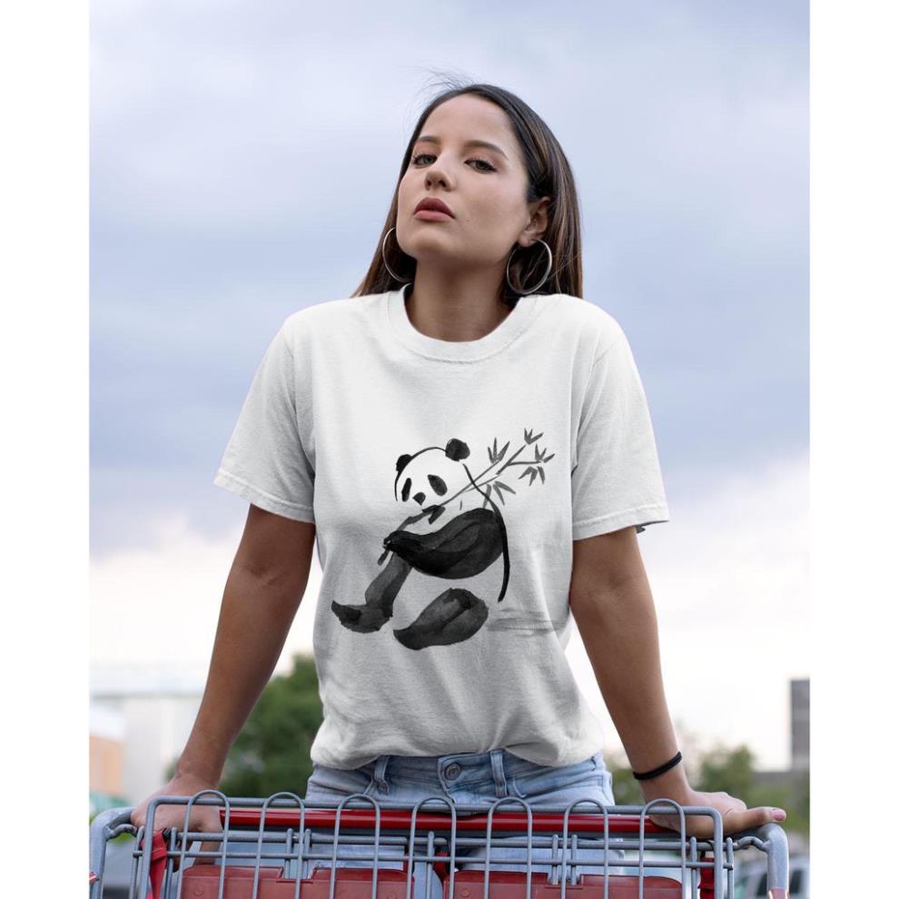 Áo thun Nữ in hình gấu trúc dễ thương -Cotton Thun - Phong Cách - Dẽ Thương - Cá Tính