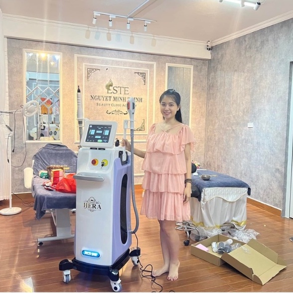 Máy Triệt lông Hera, 2in1 - 1 Tay Triệt Lông -1 tay Laser 2022 Chính Hãng Bắc Kinh, 2in1