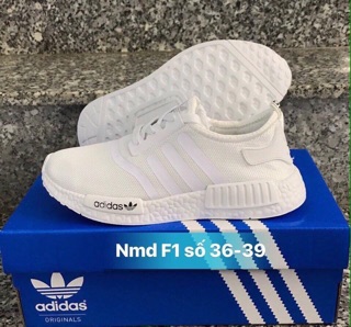 Giày NMD trắng xanh