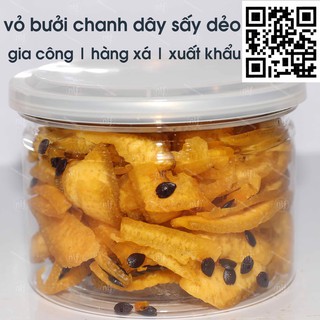 Dried Pomelo peel with Pasion Fruit | Vỏ bưởi Chanh Dây Sấy Dẻo Nonglamfood 1kg (Hàng xá)
