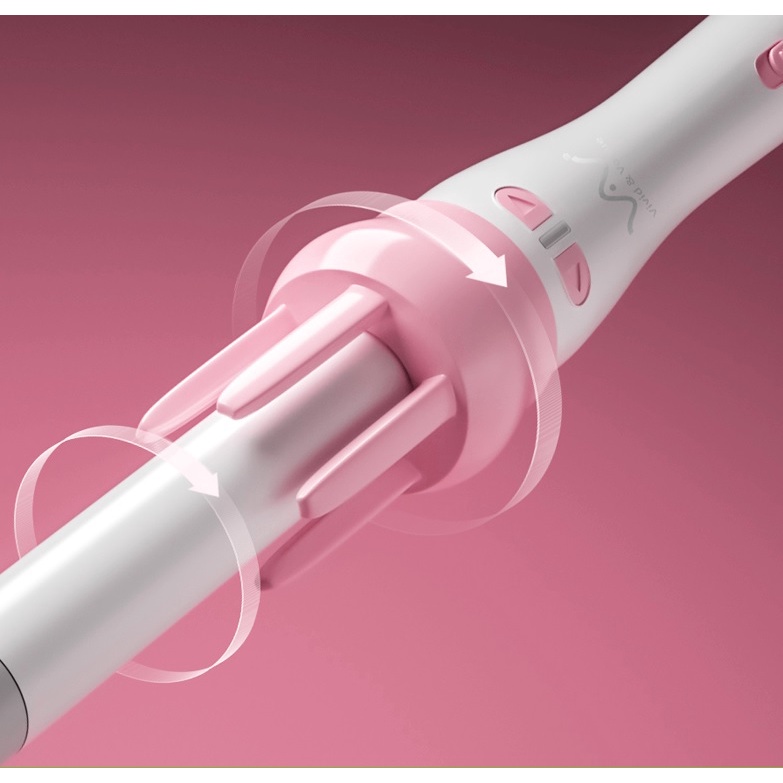 Máy Uốn Tóc MiNi Tự Động 360 Độ Đa Năng ViVi Cực Tiện Lợi - May Uon Toc Lọn To Lọn Nhỏ Gợn Sóng
