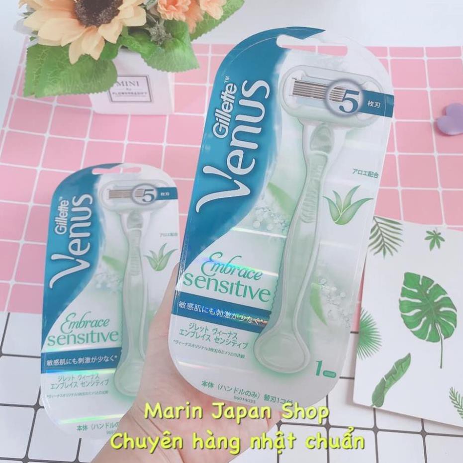 (SALE ) Dao Cạo lông body toàn thân Nữ Gillette Venus Embrace Sensitive nội địa Nhật Bản