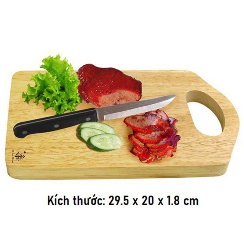 thớt gỗ Đức Thành 29.5×20×1.8cm Hàng Khuyến mãi số lượng có hạn