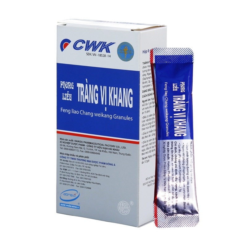 Tràng bát vị - đại tràng cấp mãn tính, đại tràng có thắt - Phong Liễu tràng vị khang - tràng vị khang