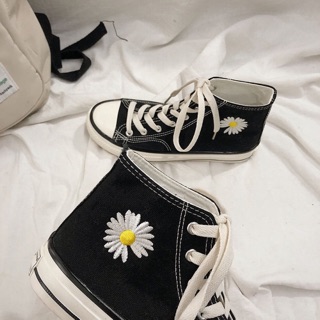 [ORDER] Giày ulzzang dáng CV thêu hoa cúc (ảnh thật phía cuối)