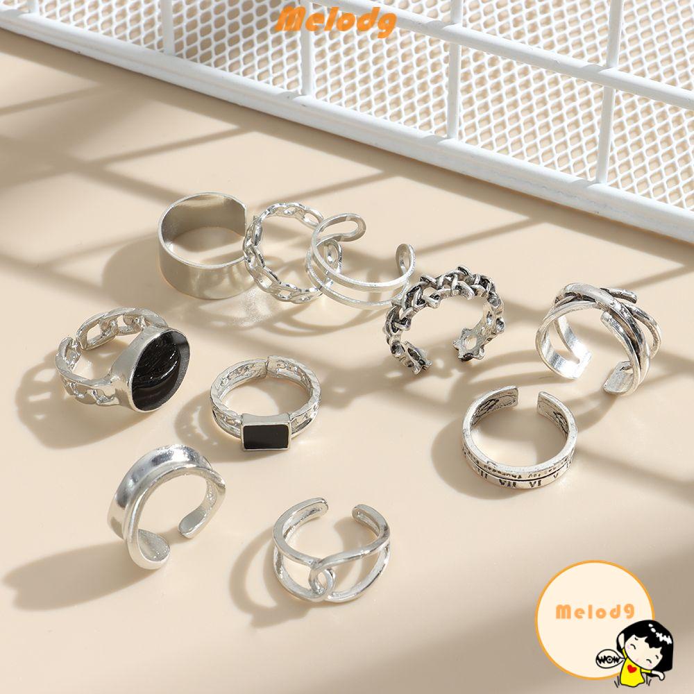 Set nhẫn phong cách vintage Hàn Quốc thời trang cá tính