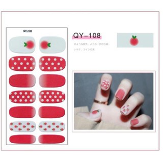 Sticker dán móng (Mẫu màu đỏ)