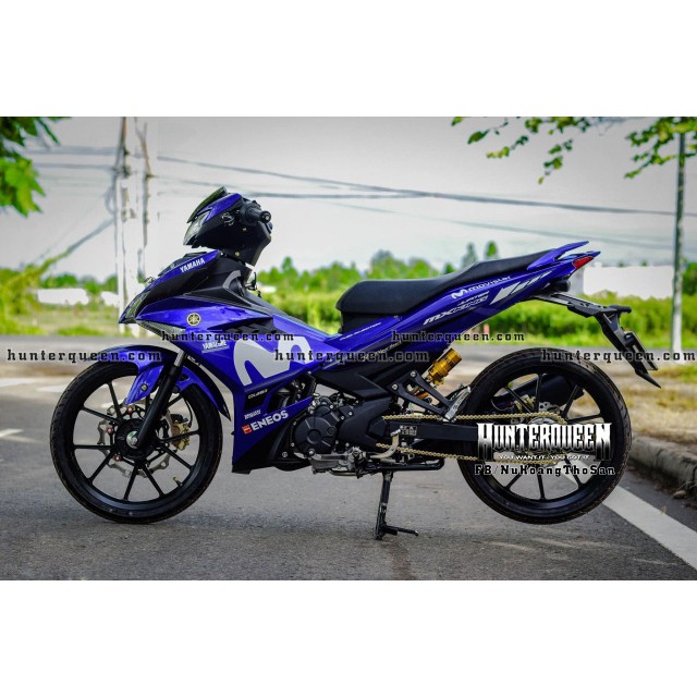 Tem rời cho xe Exciter 150. Movistar GP 2019 đơn giản. Decal bền màu, không bong tróc