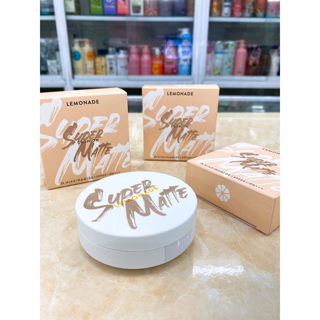 Phấn Nước Siêu Kiềm Dầu Lemonade Super Matte Cushion 15g Chính Hãng Công Ty