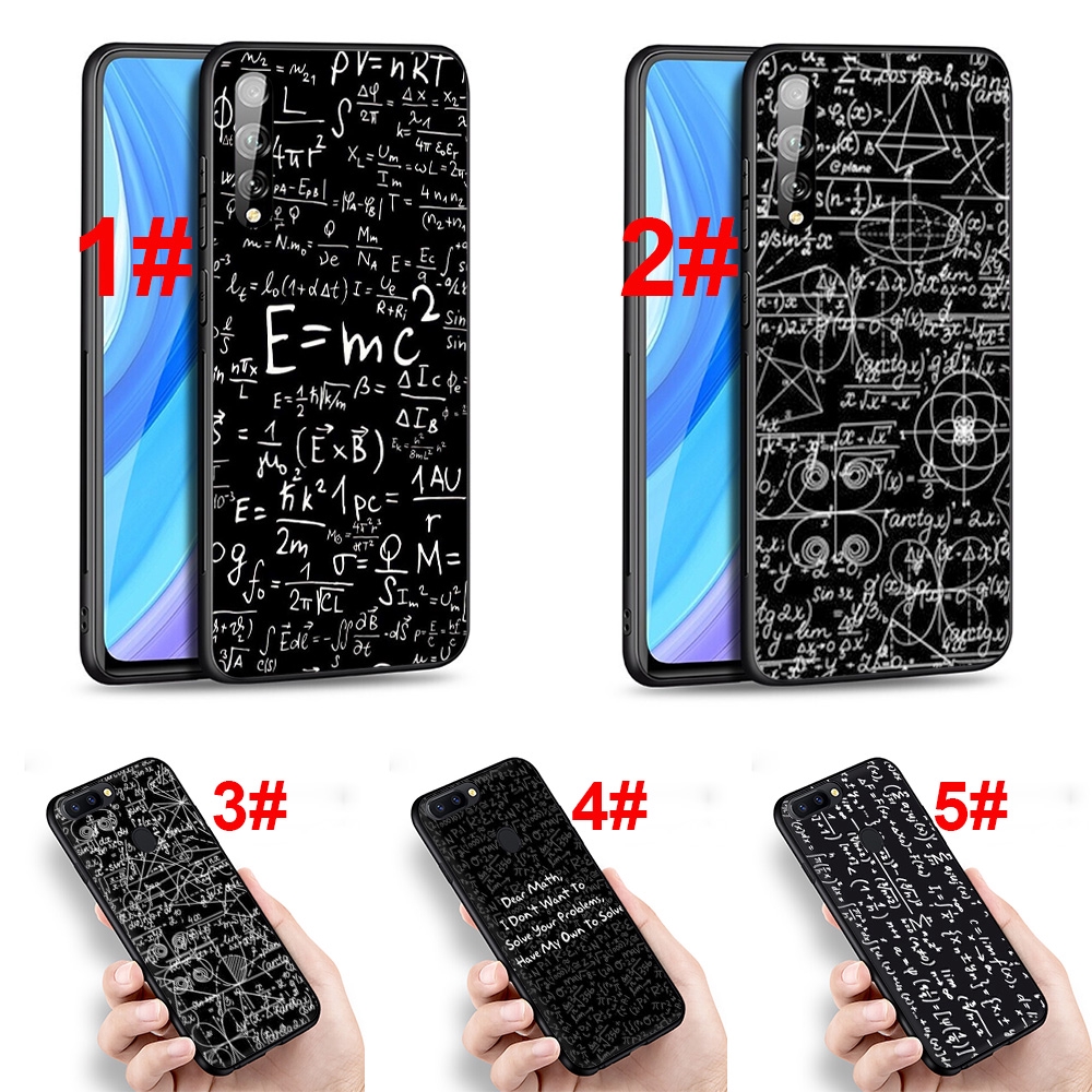 Phone Case for Huawei P Smart Plus Z Plus Y6 Y7 Y9 Prime 2019 2018 91S Maths vector Soft TPU Back Cover