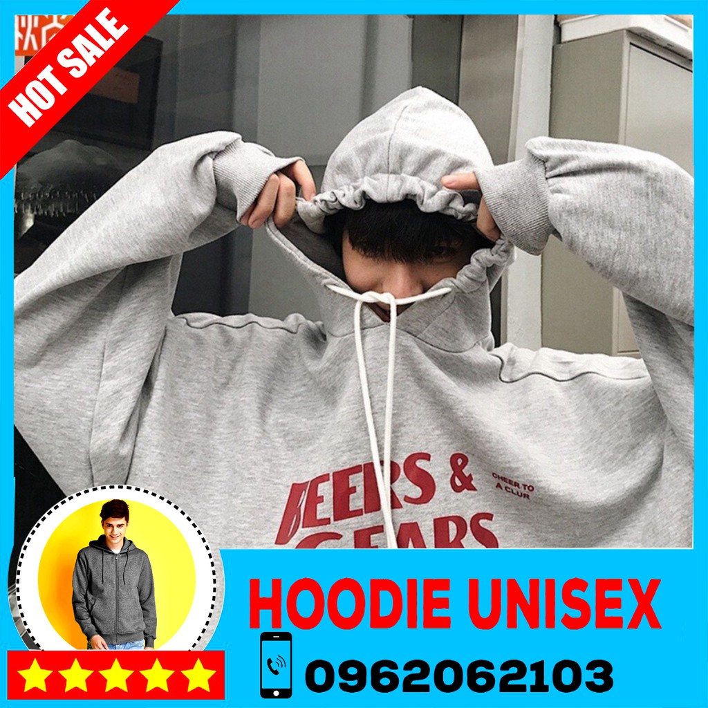 (HOOIDE) Áo Hoodie BEERS 3 Màu ( có form rộng )