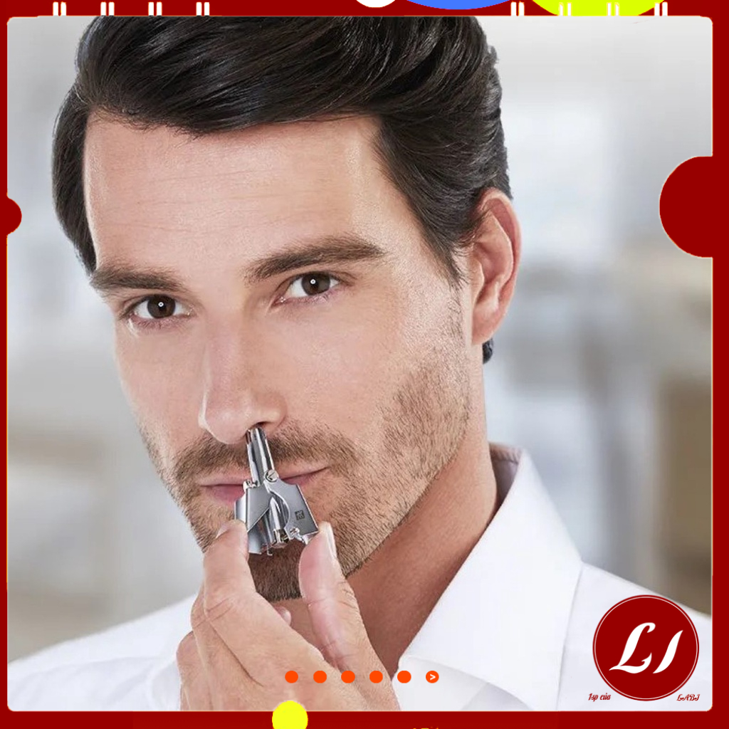 Bộ tỉa LÔNG MŨI cầm tay bằng thép không gỉ lưỡi sắc bén - TH