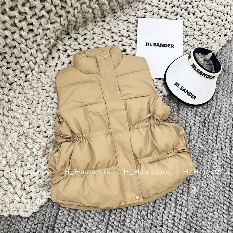 Áo phao gile rút eo 2 tầng