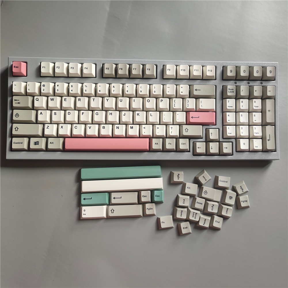 Keycap 9009 Retro chất liệu PBt dành cho bàn phím cơ 126 kéys