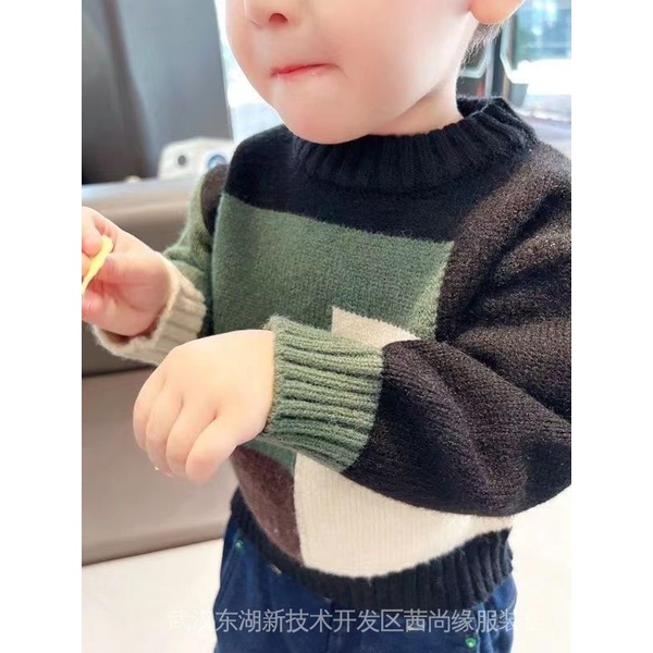 Áo Sweater Thu Đông Phong Cách Mới Dày Dặn Dễ Phối Đồ Cho Bé Trai