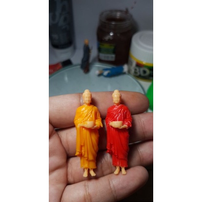 Bộ mô hình 8 nhà sư trang trí tiểu cảnh, bonsai, bán cạn, hòn non bộ.