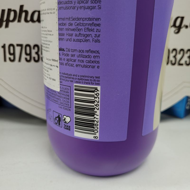 DẦU GỘI INEBRYA ICE CREAM KHỬ ÁNH VÀNG 1000ML