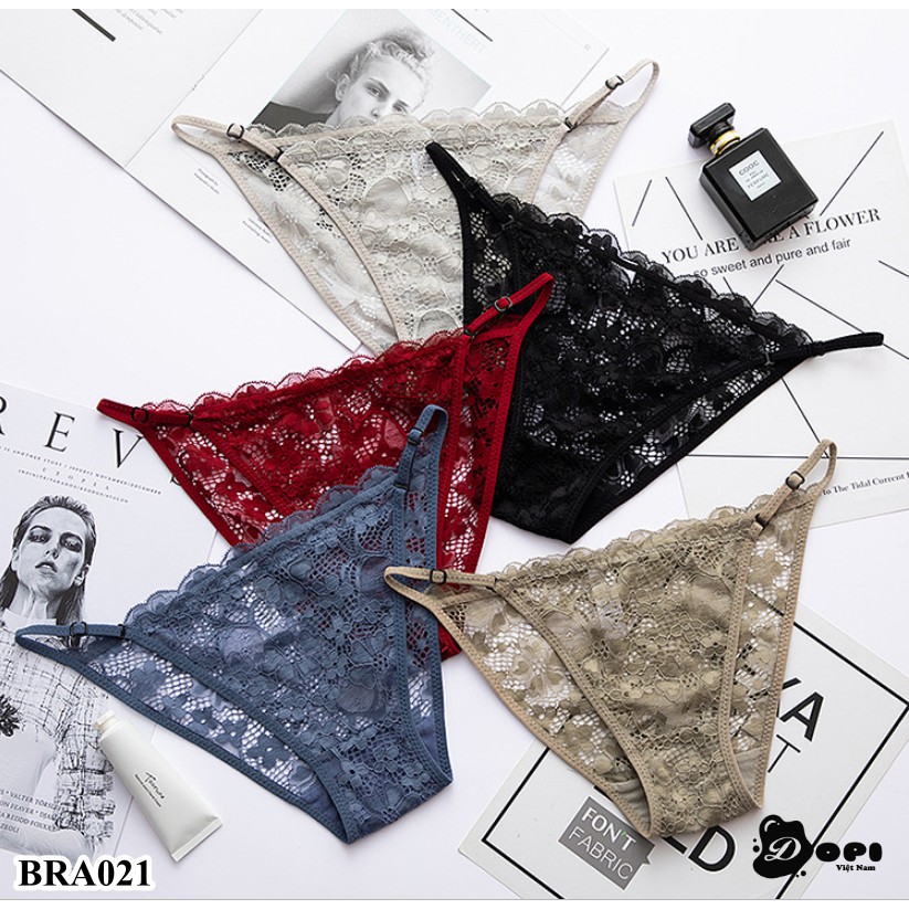 (BRA021) Quần lót nữ quần chíp nữ cạp dây gợi cảm sexy chất liệu ren cao cấp