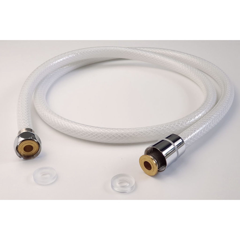 Dây sen, dây xịt vệ sinh nhựa PVC trắng 120cm Eurolife EL-DSN120