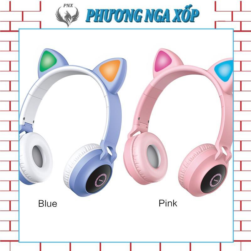 Tai nghe Mèo bluetooth ⭐ FREE SHIP ⭐ Bass chắc dung lượng pin khủng KAKU mã KSC -548