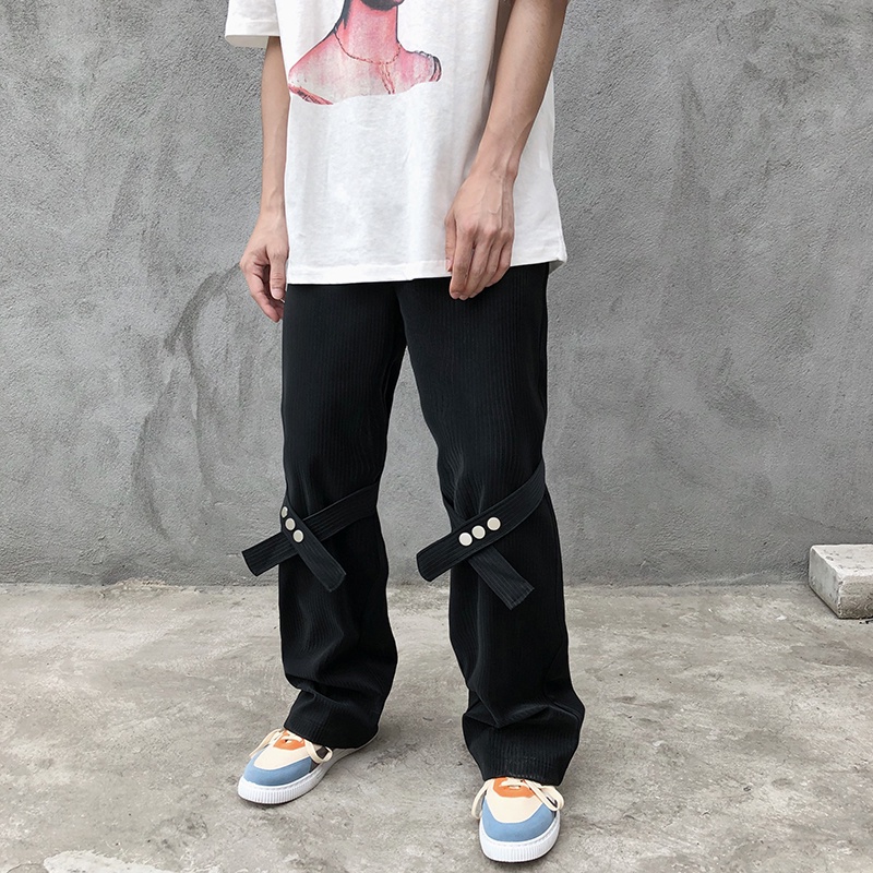 Quần dài ống rộng phong cách hip hop cá tính thời trang cho nam size m - 3xl