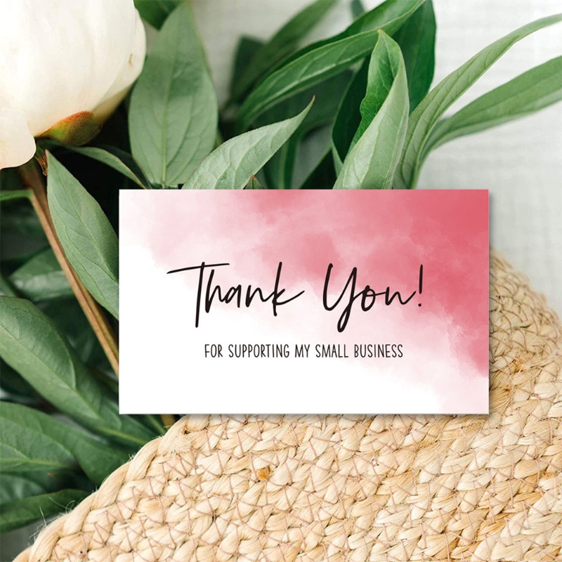 Set 30 tấm thẻ in chữ Thank You For Your Order dùng để trang trí