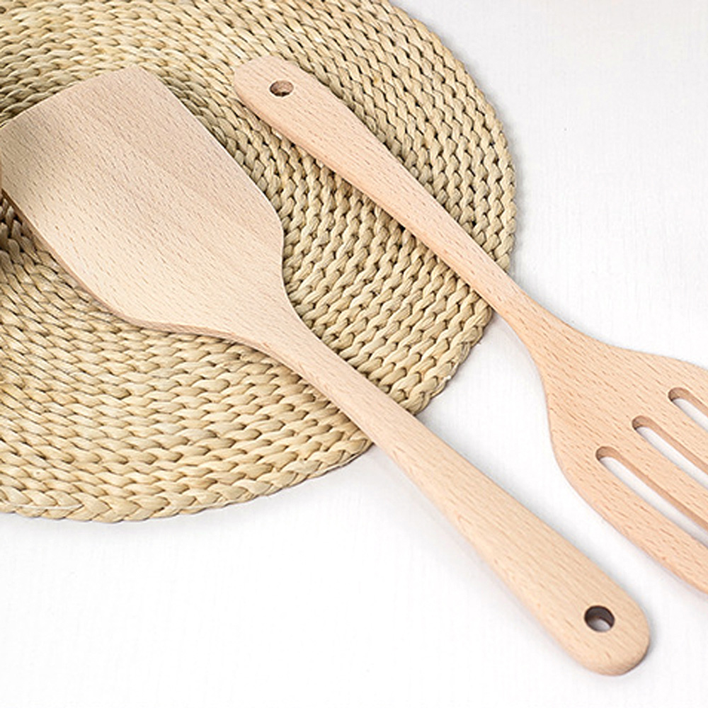 Sạn nấu ăn bằng gỗ tự nhiên cán dài tốt cho sức khỏe kiểu thiết kế tùy chọn dùng trong trong nhà bếp