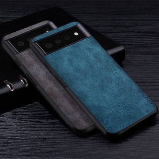Ốp điện thoại PU Leathe cao cấp cho Google Pixel 6 Pro XL Vỏ màu trơn chống trầy xước cho Ốp lưng Google Pixel 6 Pro