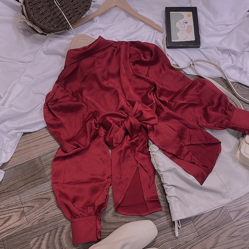 ÁO SƠ MI NÚT BỌC TRÒN