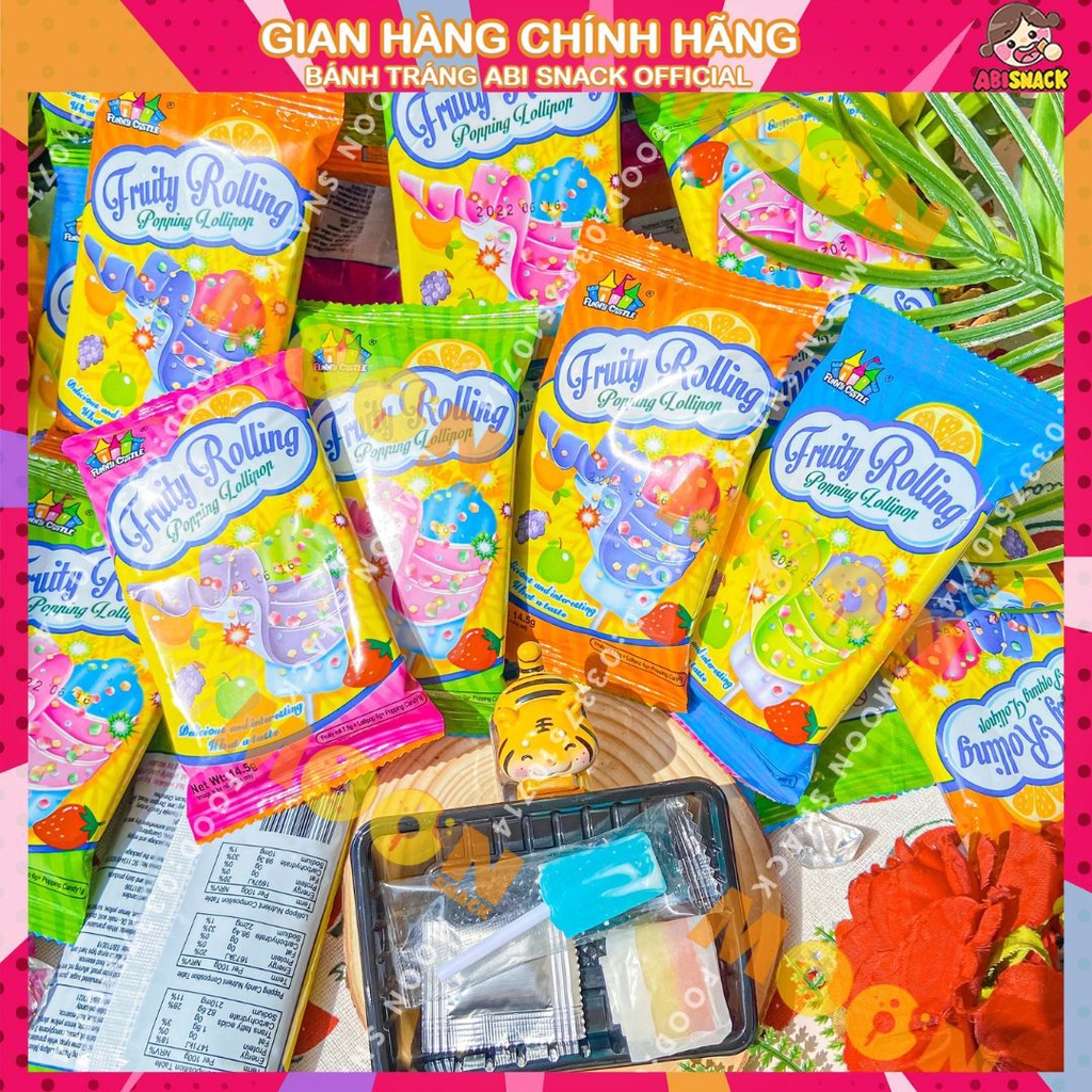 Kẹo dẻo cuộn Fruity rolling hương vị trái cây gói 14,5g