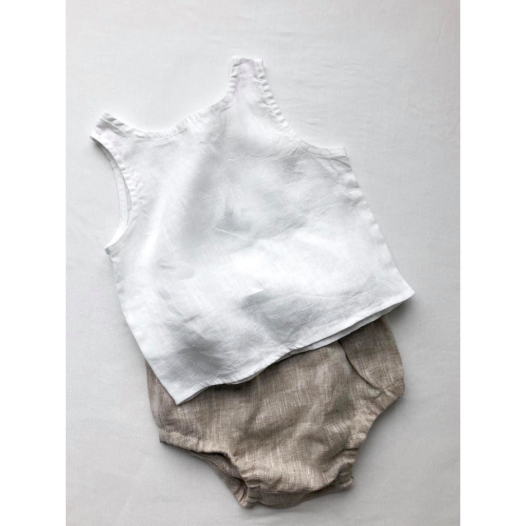 Crop top Singlet (Áo ba lỗ croptop linen)