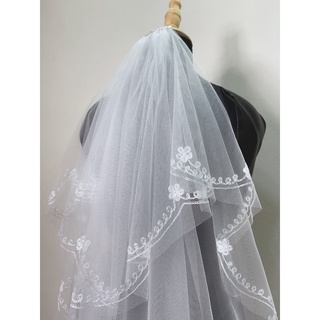 Khăn voan cô dâu ren viền