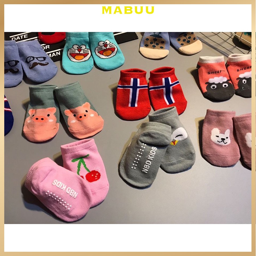 Tất Sơ Sinh Bé Trai Bé Gái [5 đôi Tất kids] Mabuu store