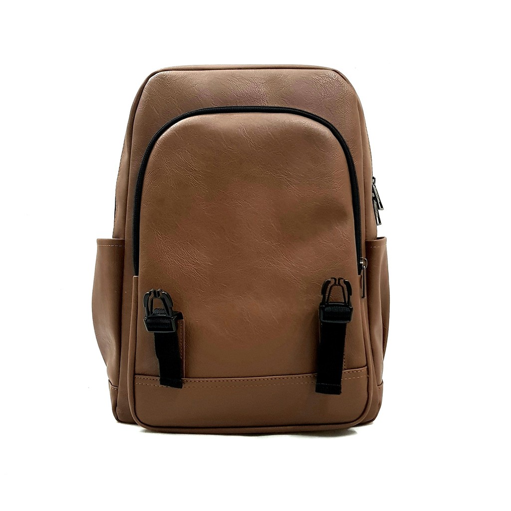 Balo da nam nữ thời trang Laptop 15inch-Balo da 2 khóa VX014