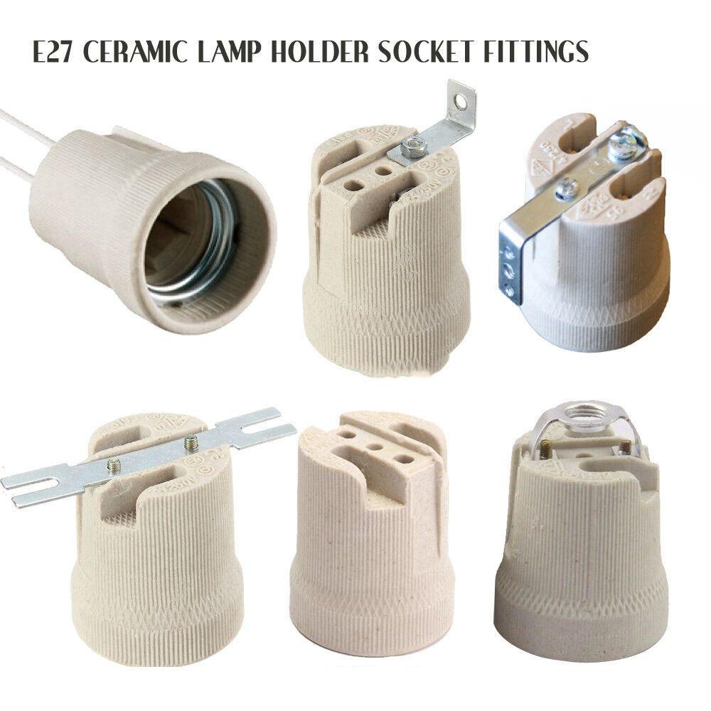 YIYU Chuôi Đèn E27 Phẳng Chịu Nhiệt Độ Cao Cổ Điển Gắn Trần Nhà