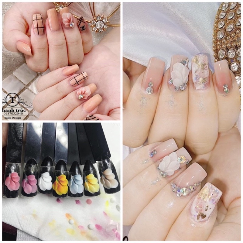 hoa nail - hoa bột xinh