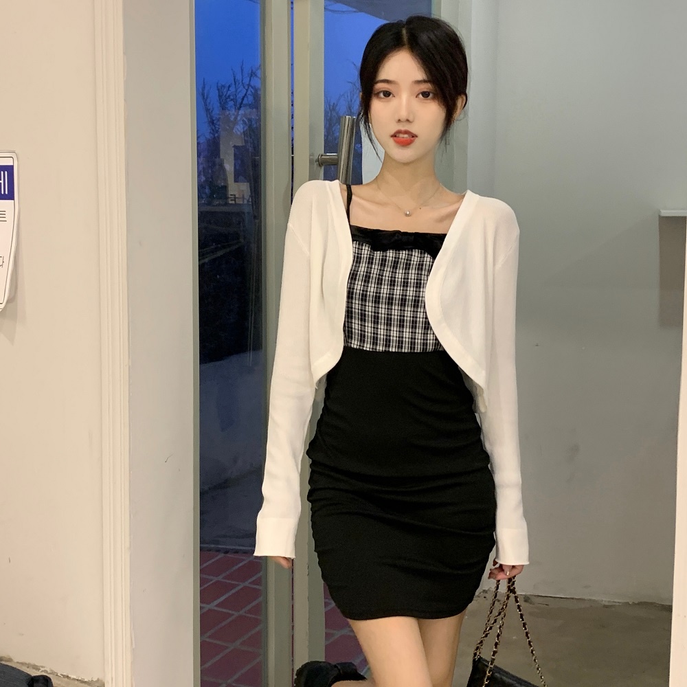 【ZHELIHANGFEI】Áo Khoác Cardigan Dệt Kim Tay Dài Chống Nắng