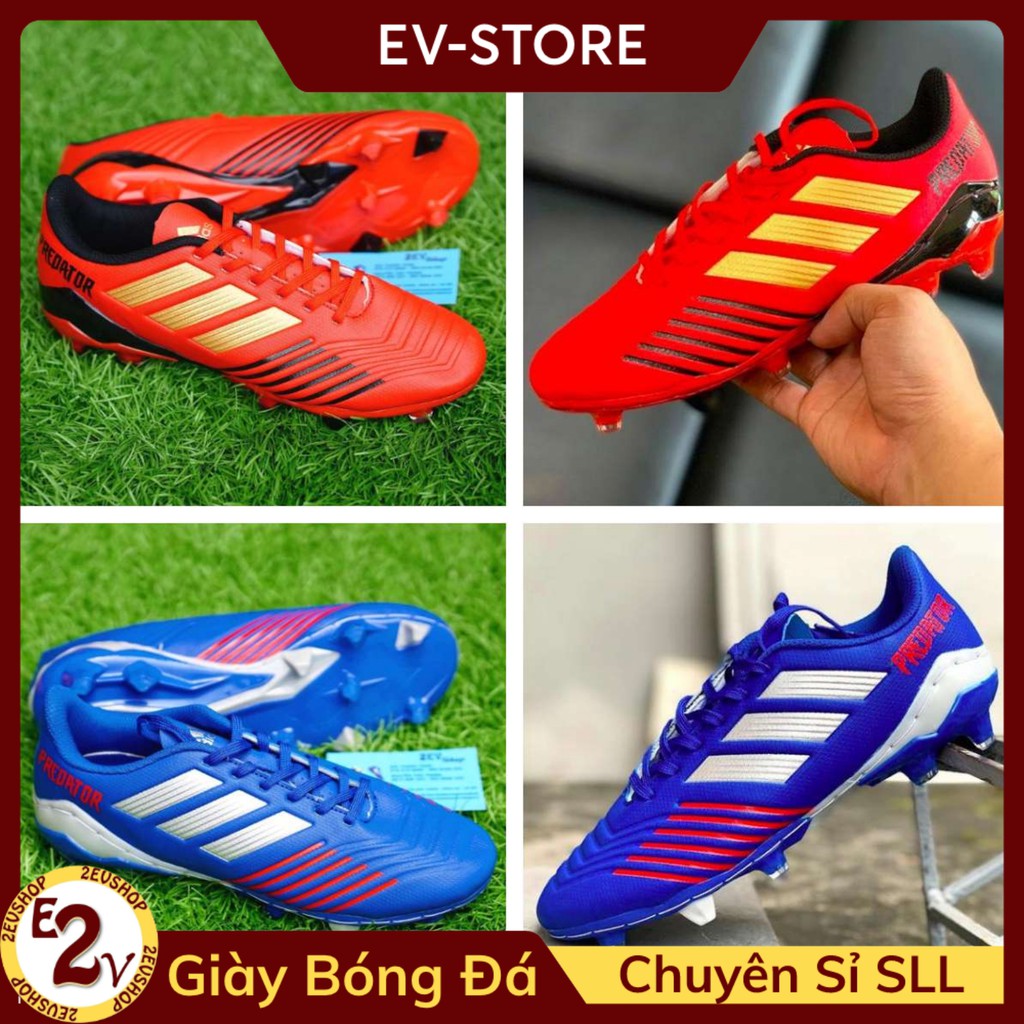 Giày Đá Bóng Sân Cỏ Thật 𝗙𝗚 𝗔𝗱𝗶.𝗱𝗮𝘀 𝗣𝗿𝗲𝗱𝗮𝘁𝗼𝗿 𝟭𝟵 Đủ Màu Đã Khâu Đá Bóng Nam Cao Cấp
