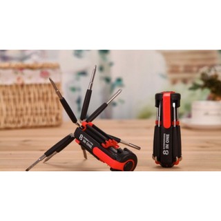 Tua vít đa năng 8 in 1 - Đèn pin - Nhỏ gọn - Thuận lợi