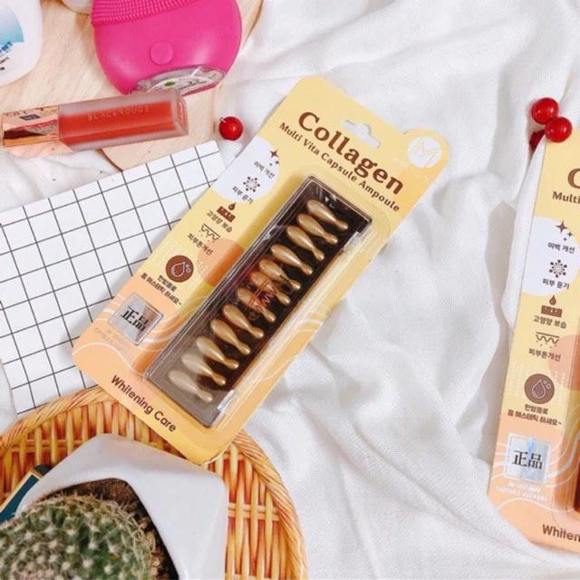 Viên Serum JM Collagen Multi Vita Capsule Ampoule Whitening Care Vỉ 12 Viên