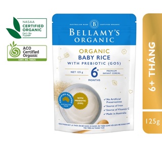 Bột ăn dặm Bellamy vị gạo (4 tháng+)