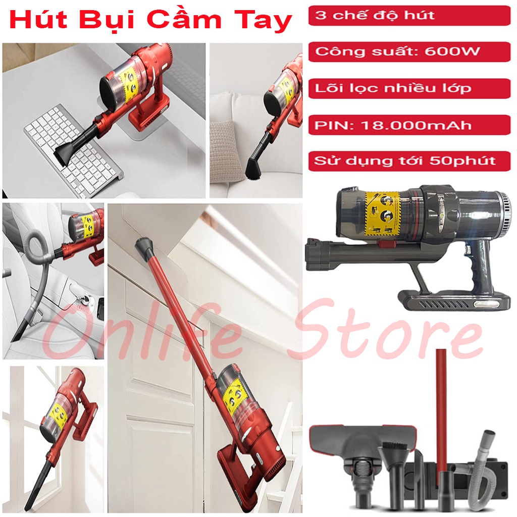 ✨Hàng mới 2022✨Máy hút bụi cầm tay đa năng - hút bụi gia đình - công ty - xe ô tô cao cấp