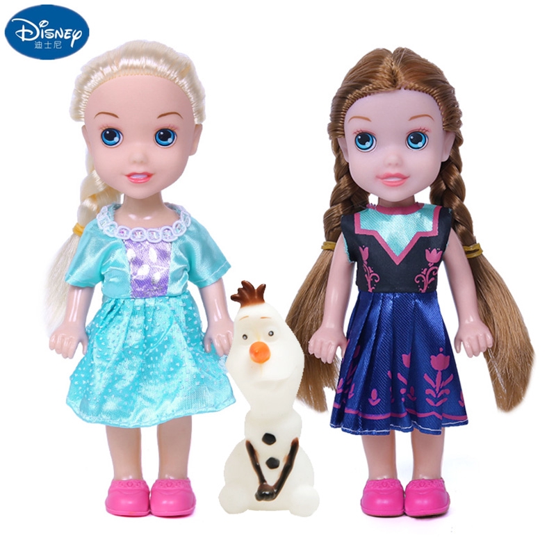 Búp Bê Công Chúa Elsa Và Anna Disney Bằng Nhựa Chất Lượng Cao